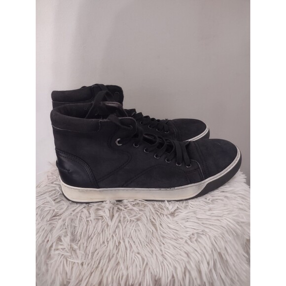 Lanvin of Paris  High Top Lace Up Sneaker Sz UK 8 US 9 Black Leather main image 4